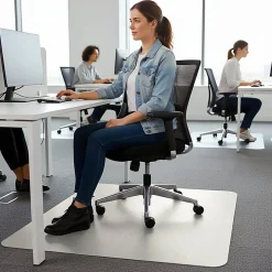 Floortex® Computex® Anti-Static Vinyl Rectangular Chair Mat for Carpets up to 3/8