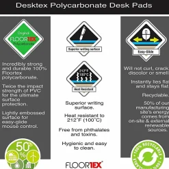 Floortex Desktex Polycarbonate Desk Pad 19