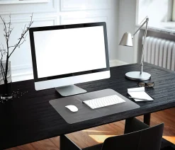 Floortex® Desktex® Vinyl Anti-Static Desk Pad, 12" x 18", Clear