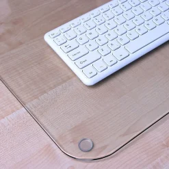 Floortex® Desktex® 19" x 24" Glass Desk Pad