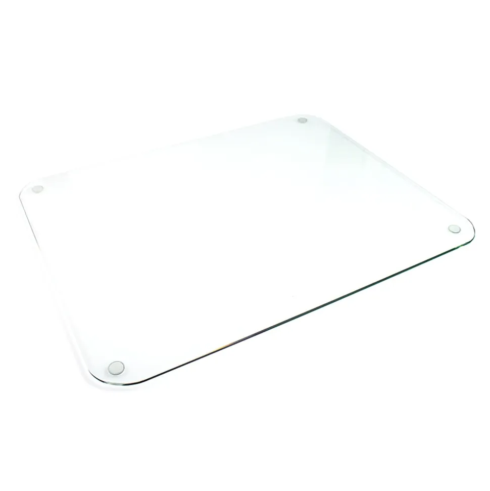 Floortex® Desktex® 19" x 24" Glass Desk Pad