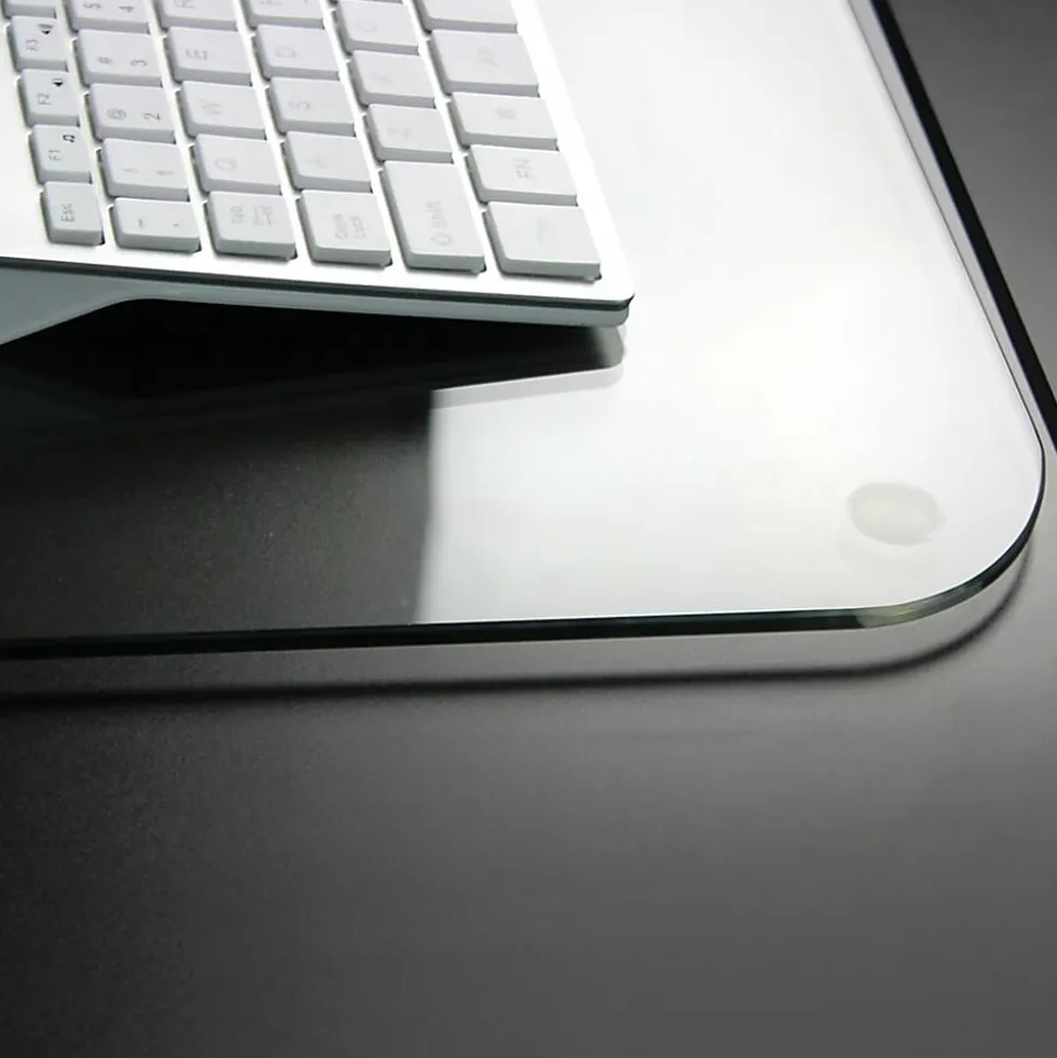 Floortex® Desktex® 19" x 24" Glass Desk Pad