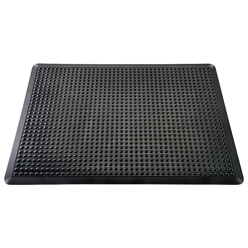 Floortex® Doortex® Anti-Fatigue BubbleMat, 24" x 36", Black