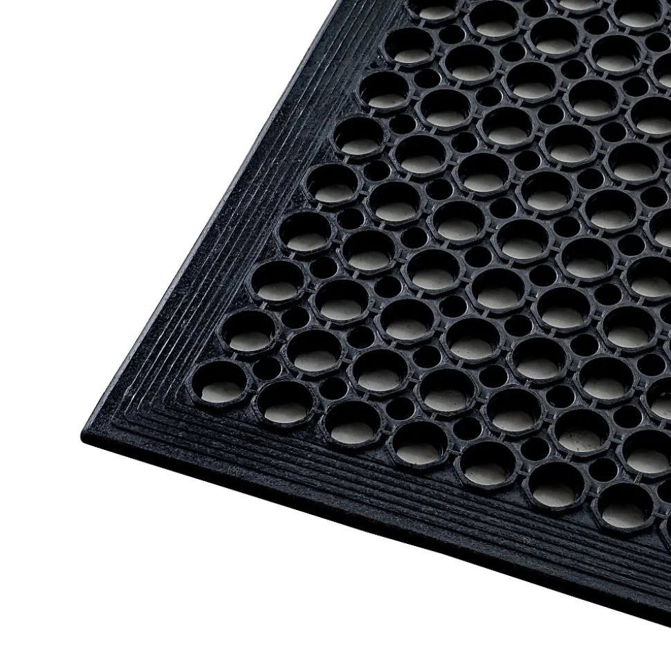 Floortex® Doortex® Open-Top Anti-Fatigue Mat, 24" x 36", Black