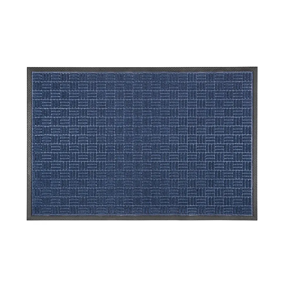 Floortex® Doortex® Ribmat Entrance Mat, 24" x 36, Blue