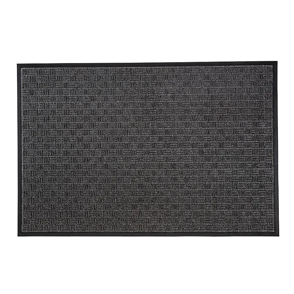 Floortex® Doortex® Ribmat Entrance Mat, 48" x 72", Charcoal, NREMFLLR0034