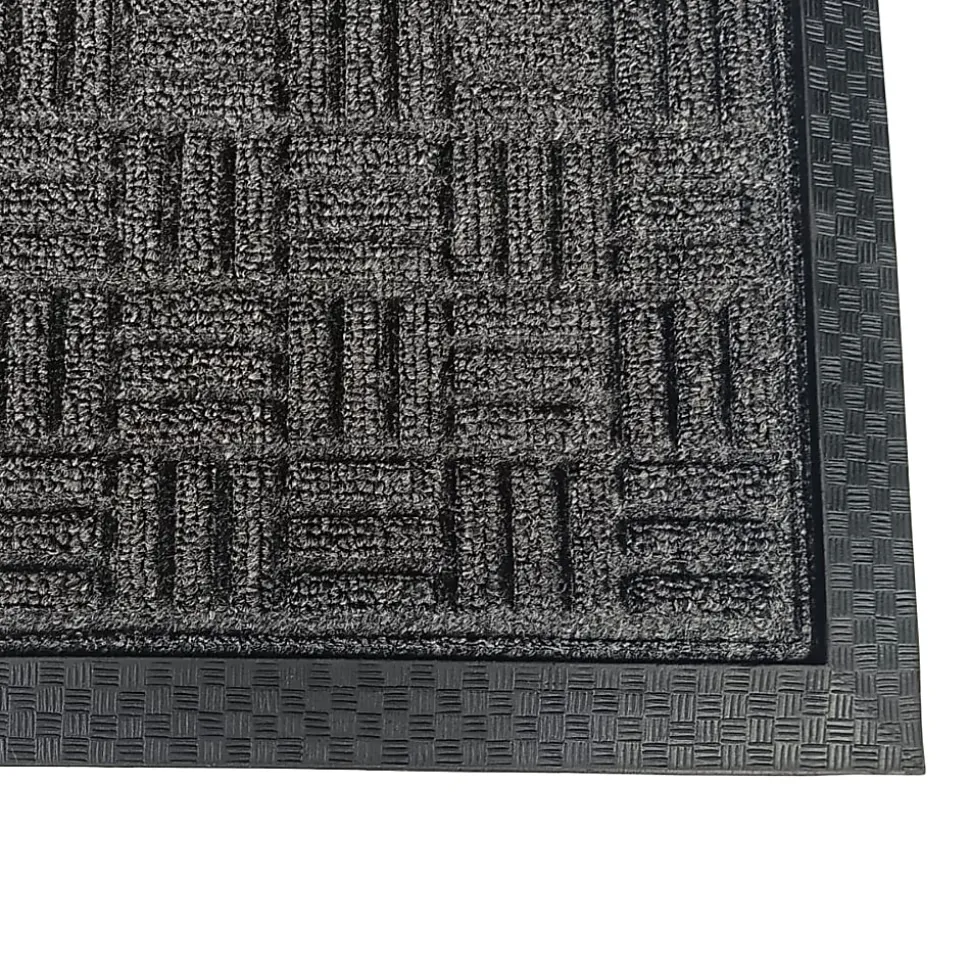 Floortex® Doortex® Ribmat Entrance Mat, 48" x 72", Charcoal, NREMFLLR0034