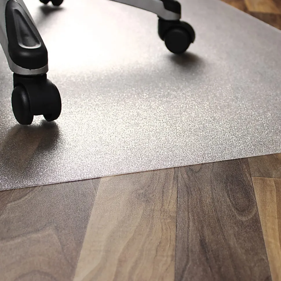 Floortex Ecotex BioPlus Polycarbonate Chair Mat for Hard Floors - 46" x 60", Clear