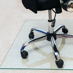 Floortex® Glaciermat® Heavy-Duty Glass Chair Mat For Hard Floors And Carpets, 36