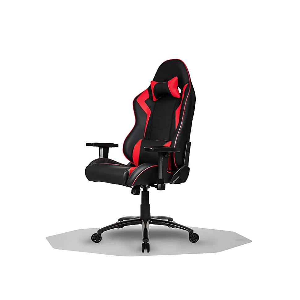 Floortex® 9Mat® Gaming Chair Mat For Hard Floors, 38" x 39", Clear