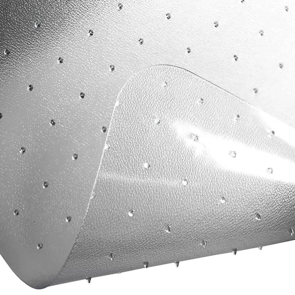 Floortex® Ultimat® Polycarbonate Lipped Chair Mat for Carpets up to 1/2", 48" x 60", Clear