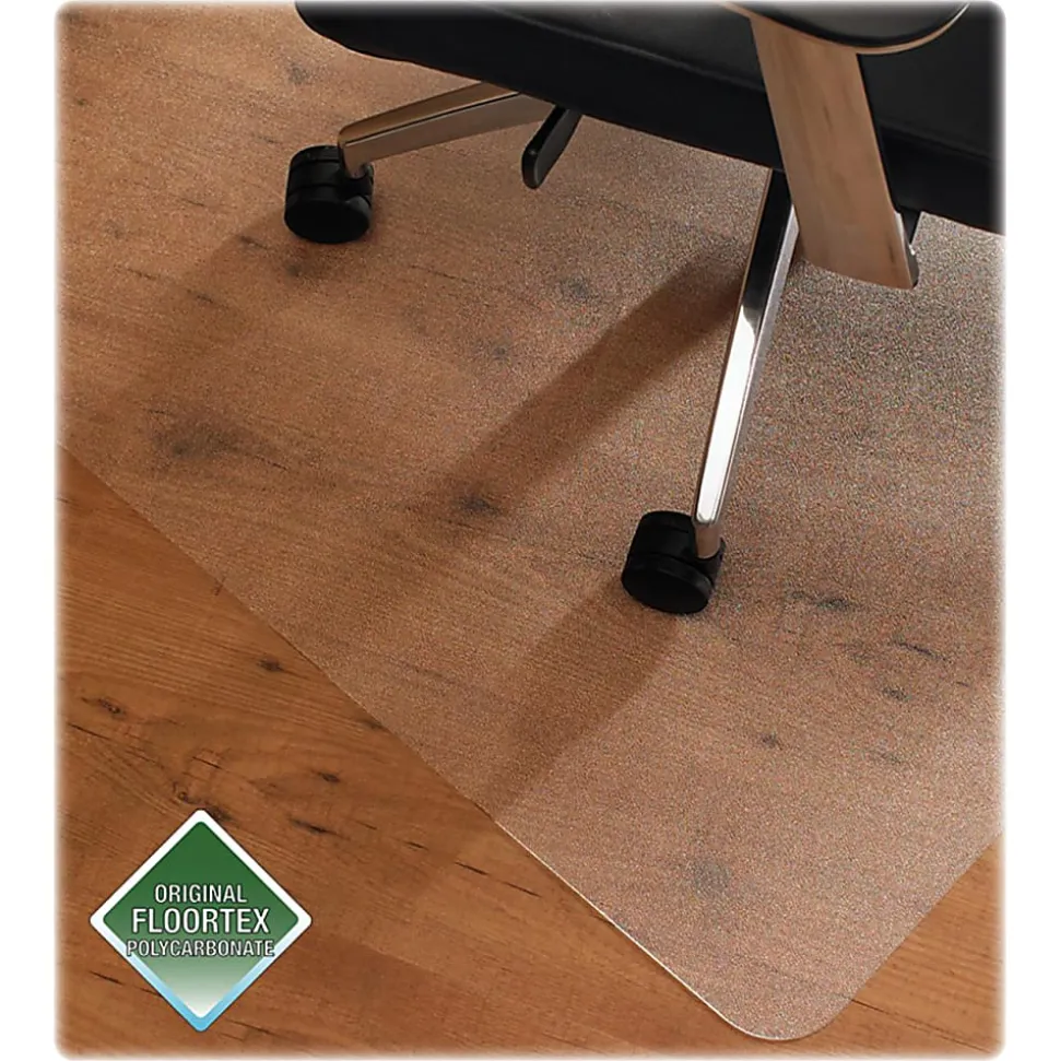 Floortex Ultimat Polycarbonate Chair Mat For Low-/Medium-Pile Carpets Up To 1/2", 48" x 79"