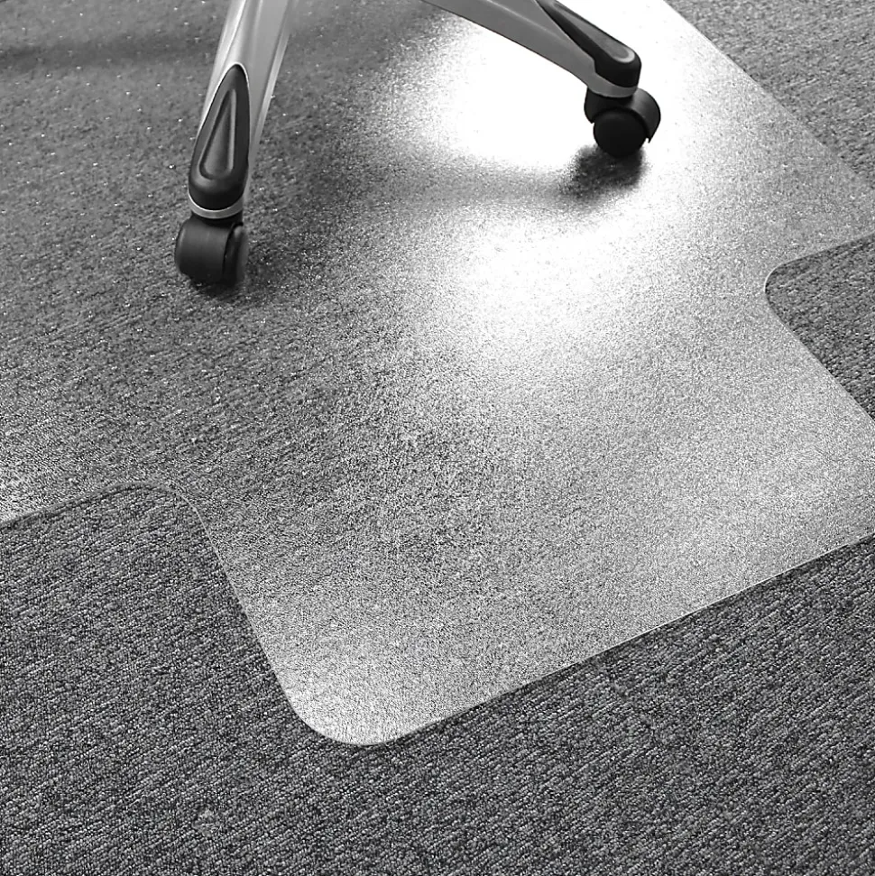 Floortex® Ultimat® 35" x 47" Polycarbonate Lipped Chair Mat for Carpets over 1/2"