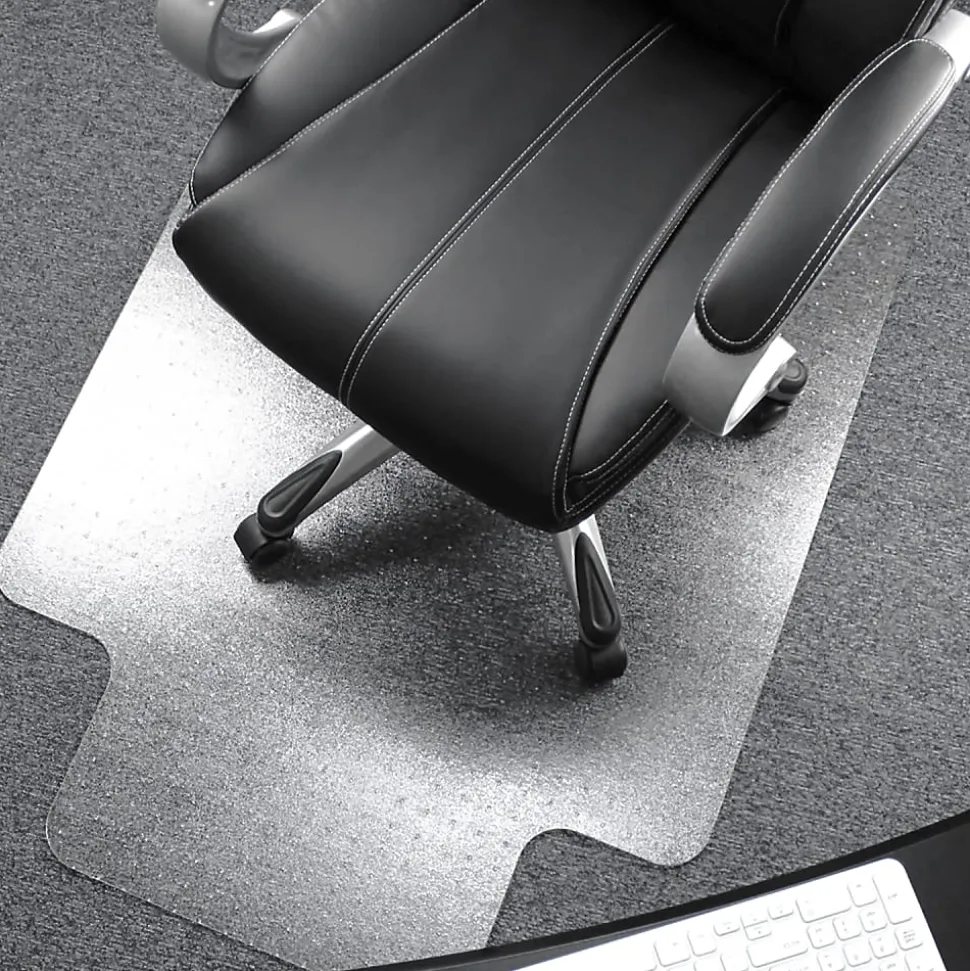 Floortex® Ultimat® 35" x 47" Polycarbonate Lipped Chair Mat for Carpets over 1/2"