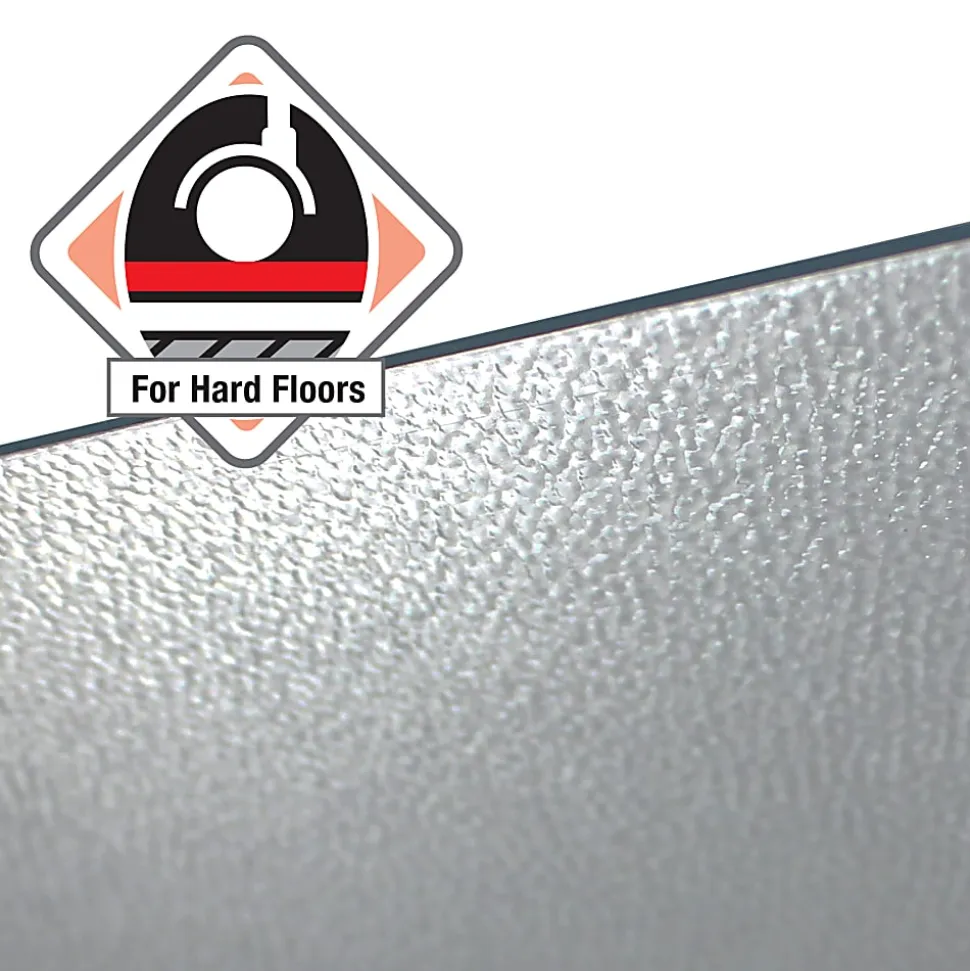 Floortex® Ultimat® XXL Polycarbonate Rectangular Chair Mat for Hard Floors, 71" x 79", Clear