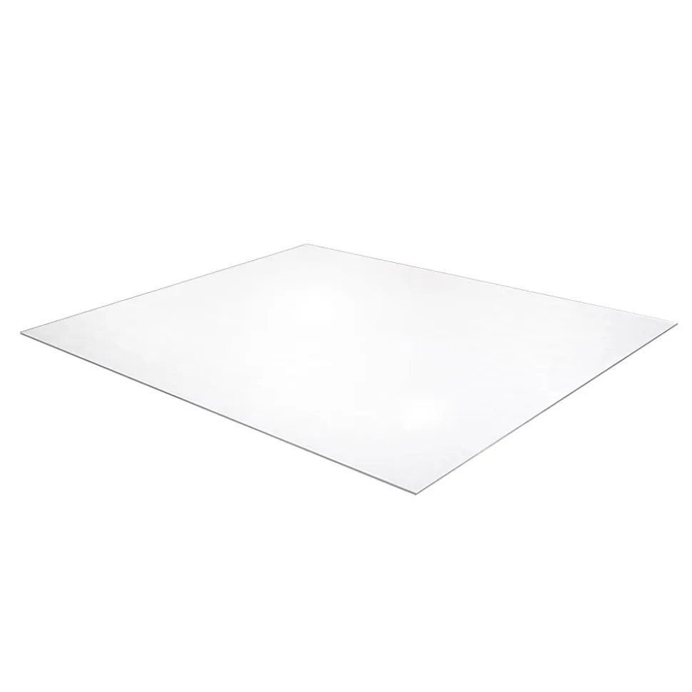 Floortex® Ultimat® XXL Polycarbonate Rectangular Chair Mat for Hard Floors, 71" x 79", Clear