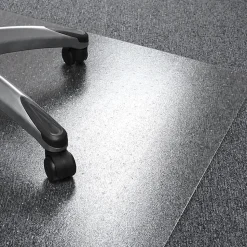 Floortex® Valuemat® Plus Polycarbonate Rectangular Chair Mat For Low Pile Carpets , 48" x 60", Clear