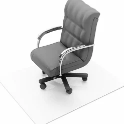 Floortex® Valuemat® Plus Polycarbonate Rectangular Chair Mat For Hard Floors , 36" x 48", Clear
