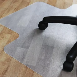 Floortex® Valuemat® Vinyl Lipped Chair Mat For Hard Floors , 47
