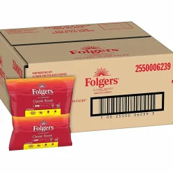 Folgers Classic Roast Coffee Filter Packs, 0.9 Oz, Box Of 40 Packs
