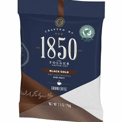 Folgers® 1850 Coffee Fraction Single-Serve Packs, Black Gold, Carton Of 24