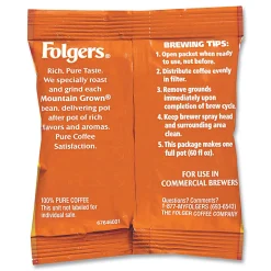 Folgers® 100% Colombian Pouch Coffee, 1.75 Oz., Carton Of 42 Bags