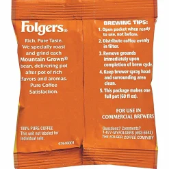 Folgers® 100% Colombian Pouch Coffee, 1.75 Oz., Carton Of 42 Bags