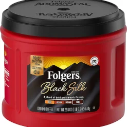 Folgers® Ground Black Silk Dark Ground Coffee, Dark - 22.6 oz - 1 Each