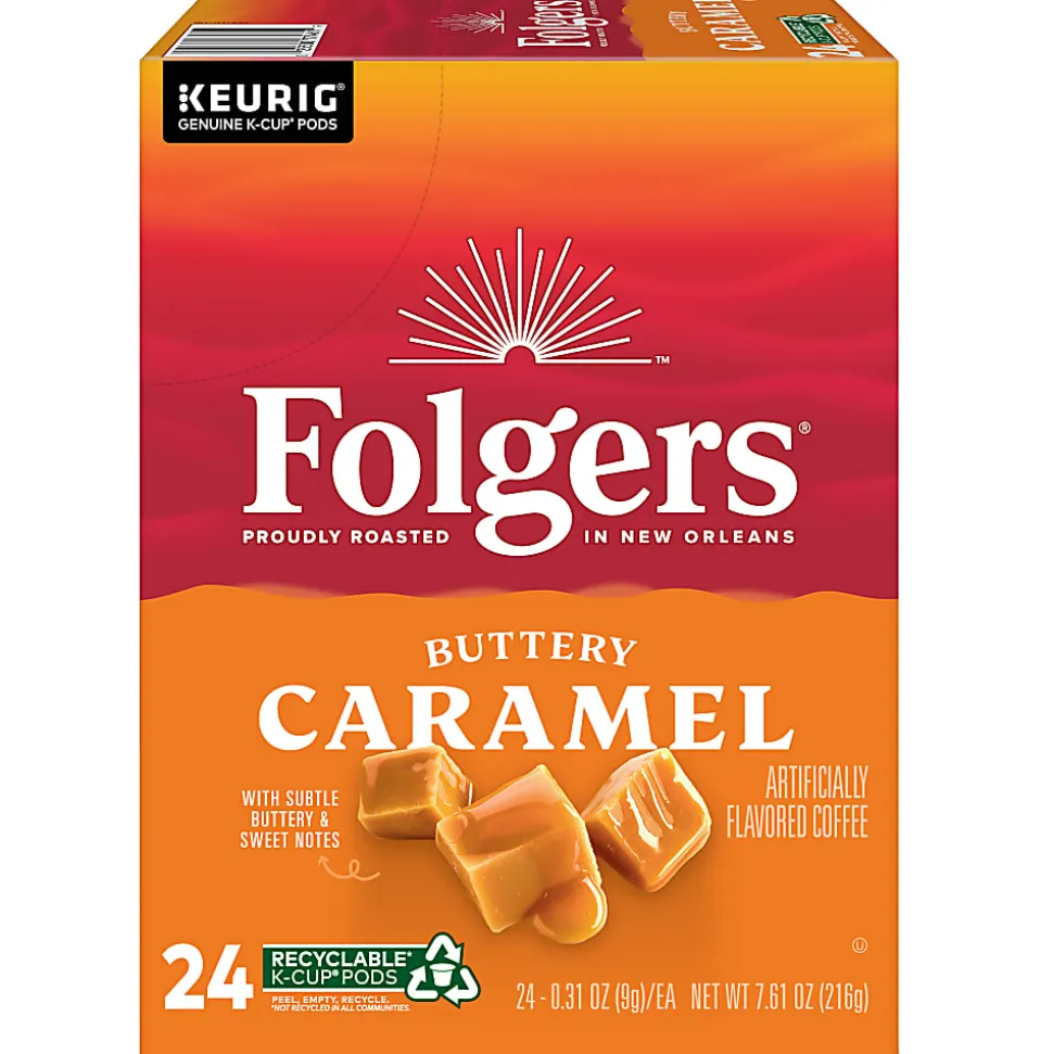 Folgers® Keurig® Single Serve K-Cup® Pods, Buttery Caramel, 24ct