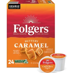Folgers® Keurig® Single Serve K-Cup® Pods, Buttery Caramel, 24ct