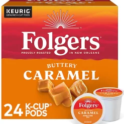 Folgers® Keurig® Single Serve K-Cup® Pods, Buttery Caramel, 24ct