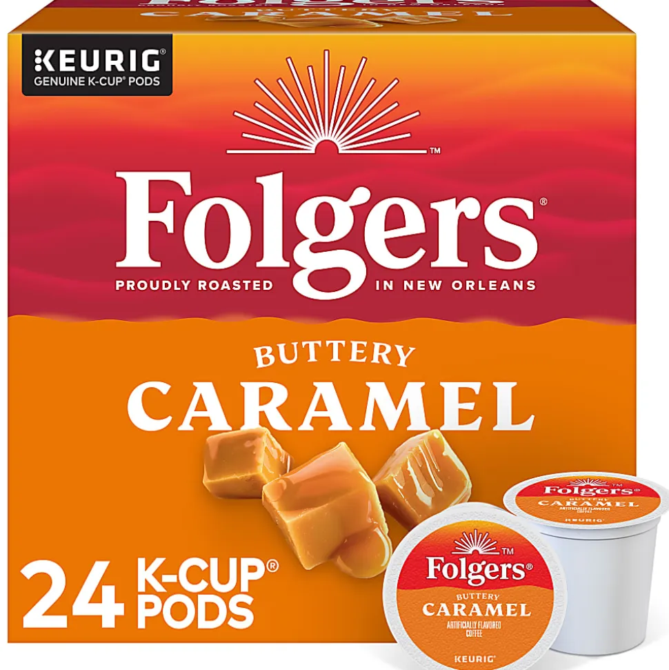 Folgers® Keurig® Single Serve K-Cup® Pods, Buttery Caramel, 24ct