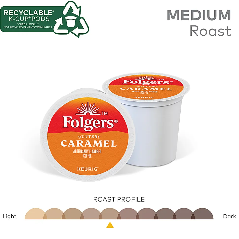 Folgers® Keurig® Single Serve K-Cup® Pods, Buttery Caramel, 24ct