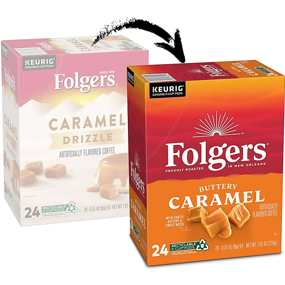Folgers® Keurig® Single Serve K-Cup® Pods, Buttery Caramel, 24ct