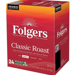 Folgers® Single-Serve Coffee K-Cup® Pods, Classic Roast, Carton Of 24