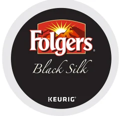 Folgers® Single-Serve Coffee K-Cup® Pods, Black Silk, Carton Of 24