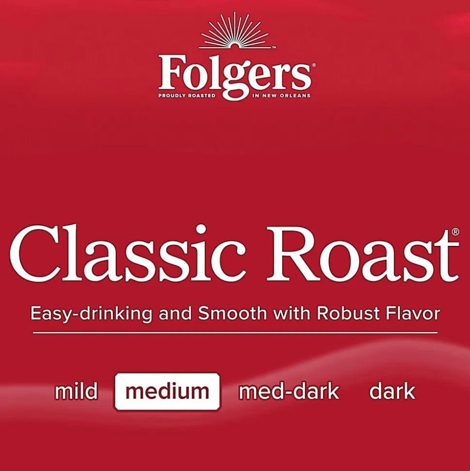 Folgers® Single-Serve Coffee Packets, Classic Roast, Carton Of 36