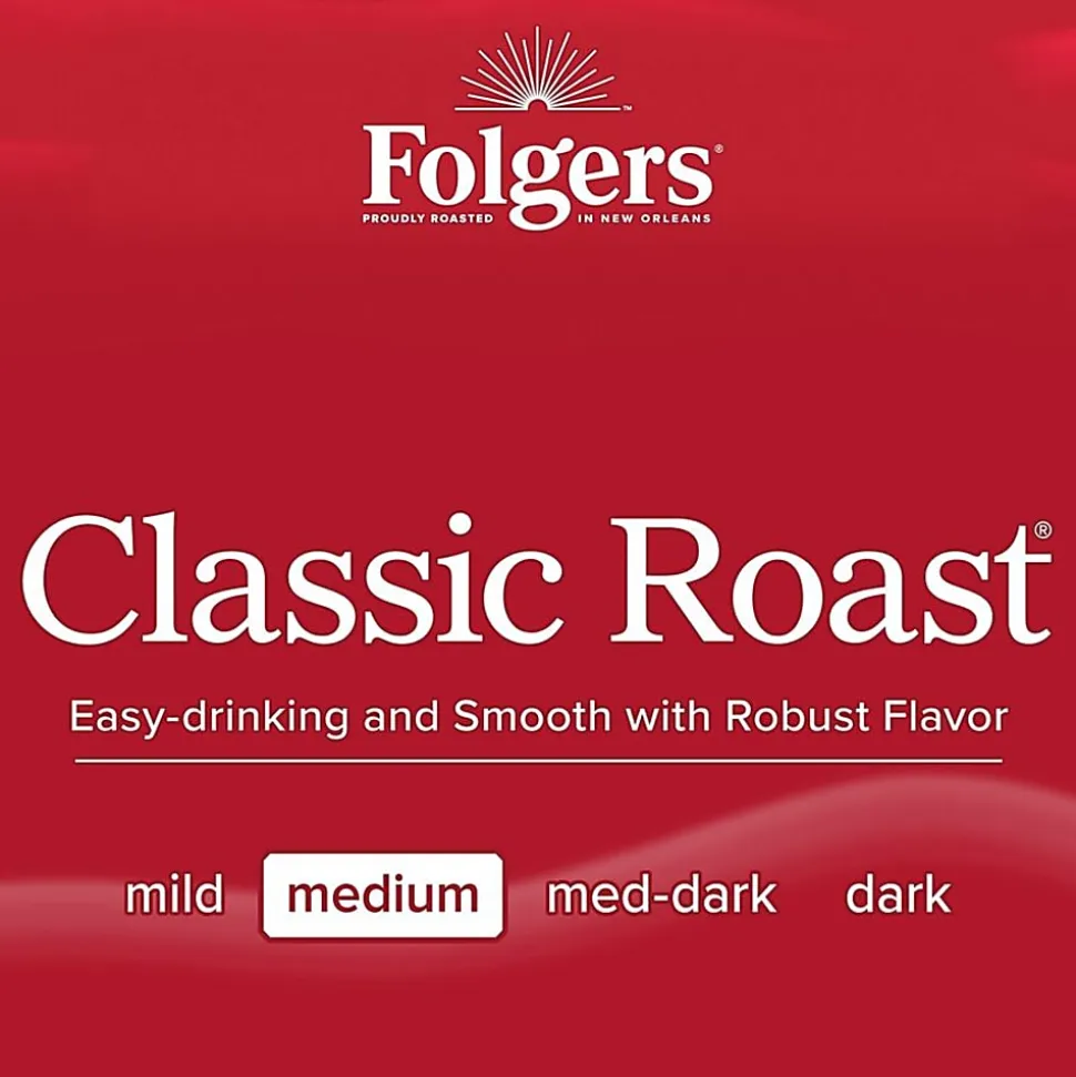 Folgers® Single-Serve Coffee Packets, Classic Roast, Carton Of 36
