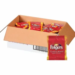Folgers® Single-Serve Coffee Packets, Classic Roast, Carton Of 42