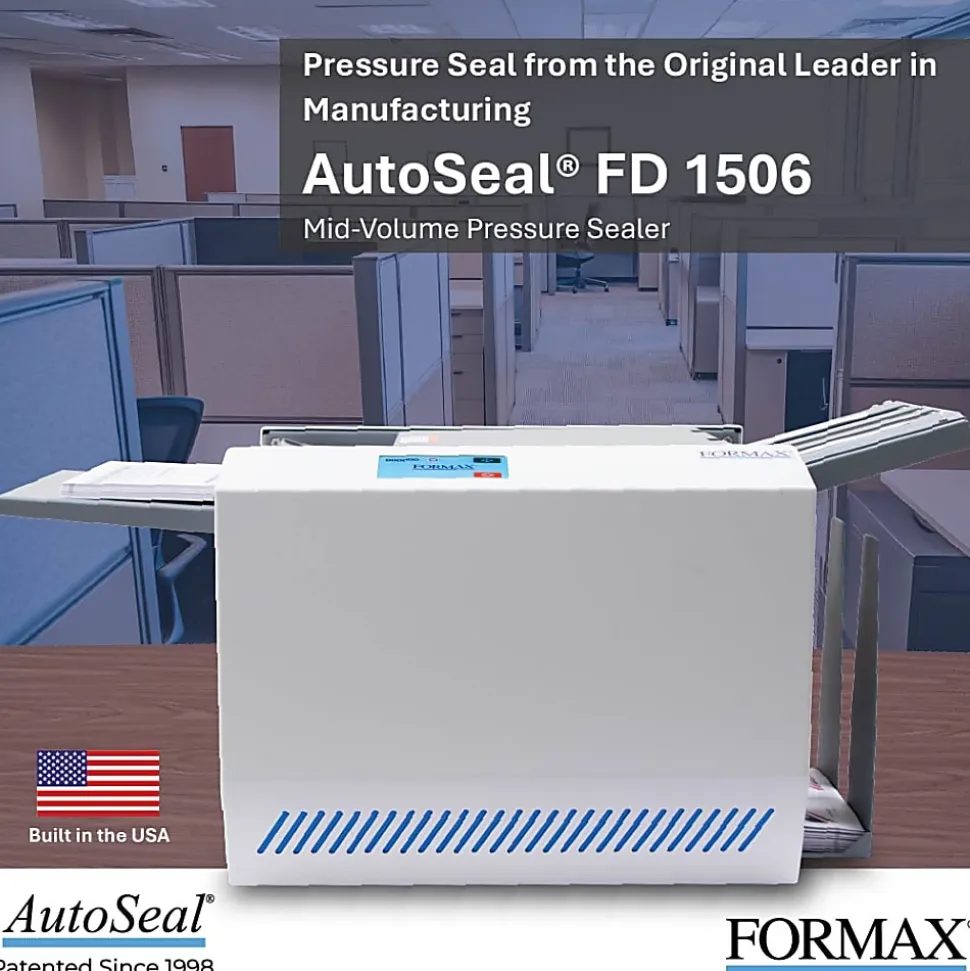 Formax AutoSeal FD1506 Desktop Pressure Sealer, Gray