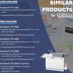 Formax AutoSeal FD 1406 Desktop Pressure Sealer, Gray