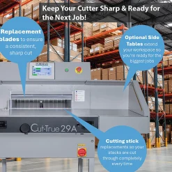 Formax Cut-True 29A Automatic Electric Guillotine Paper Cutter With LED Laser Line, 20-1/2
