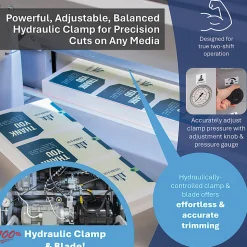 Formax Cut-True 29H Hydraulic Automatic Guillotine Paper Cutter With LED Laser Line, 20-1/2