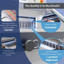 Formax Cut-True 29H Hydraulic Automatic Guillotine Paper Cutter With LED Laser Line, 20-1/2