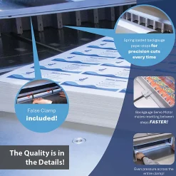 Formax Cut-True 31H Hydraulic Automatic Guillotine Paper Cutter With LED Laser Line, 28-3/4