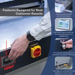 Formax Cut-True 31H Hydraulic Automatic Guillotine Paper Cutter With LED Laser Line, 28-3/4