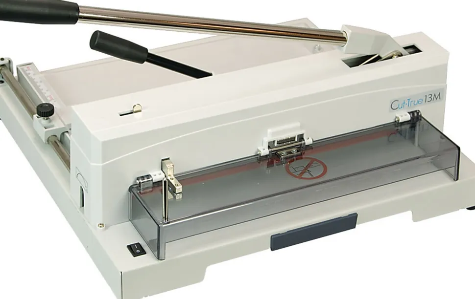 Formax Cut-True 13M Guillotine Paper Cutter With LED Laser Line, 14.5"