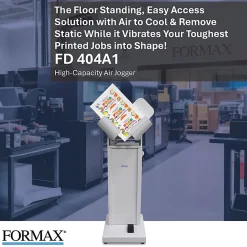 Formax FD 404A1 Single Bin Paper Jogger With Variable Air Pressure Control, 54”H x 21”W x 18”D