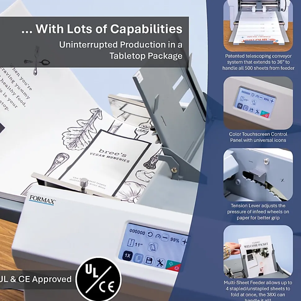 Formax FD 38Xi Fully-Automatic Desktop Paper & Letter Folder