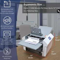 Formax FD 38Xi Fully-Automatic Desktop Paper & Letter Folder